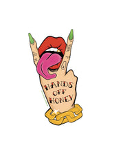 Hands Off Honey Sticker- Soni Design